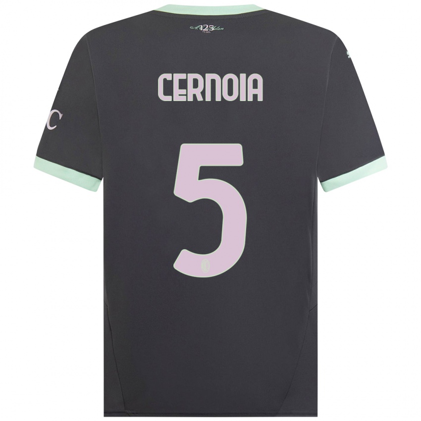 Herren Valentina Cernoia #5 Grau Ausweichtrikot Trikot 2024/25 T-Shirt Österreich