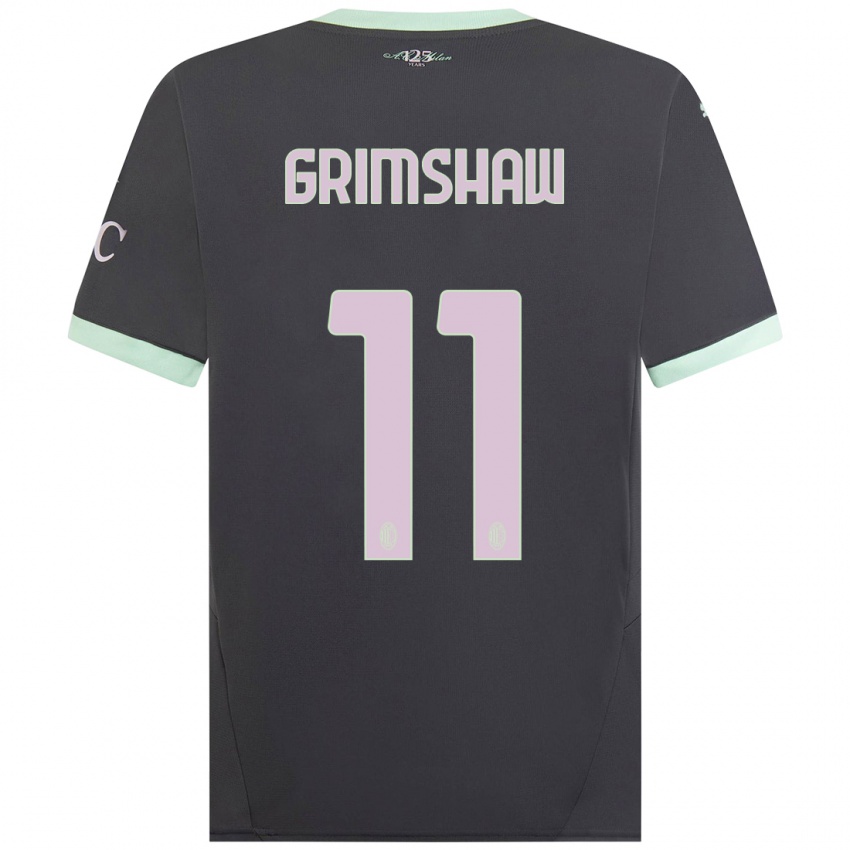 Herren Christy Grimshaw #11 Grau Ausweichtrikot Trikot 2024/25 T-Shirt Österreich