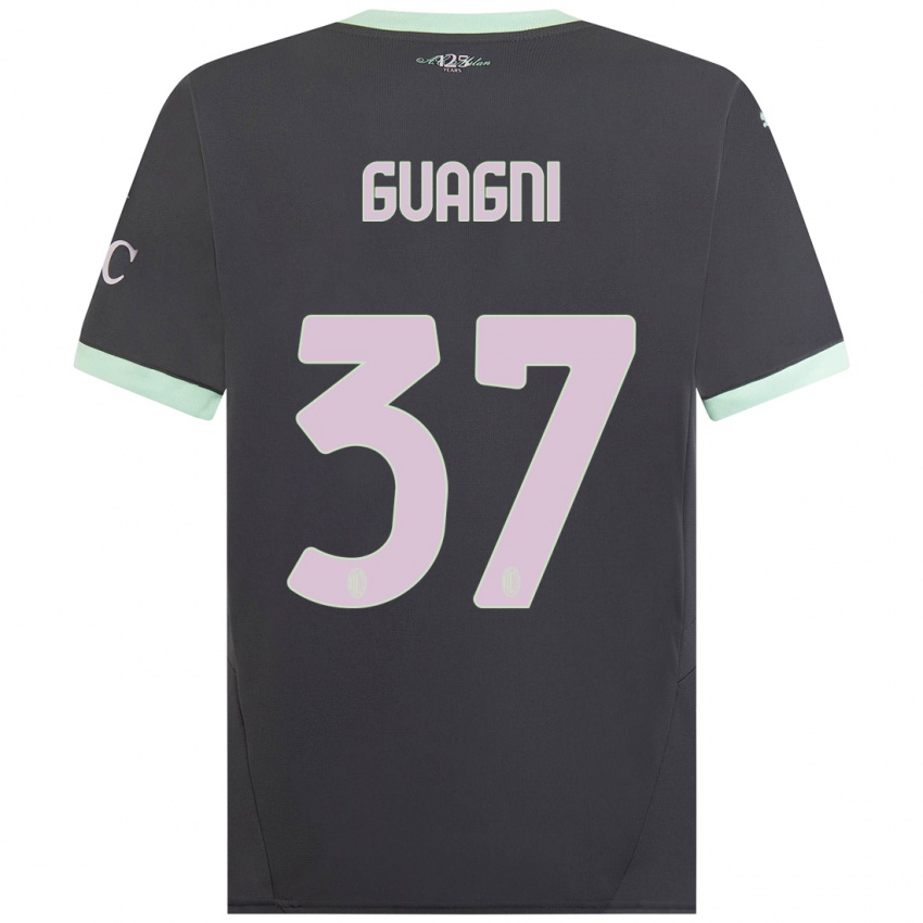 Herren Alia Guagni #37 Grau Ausweichtrikot Trikot 2024/25 T-Shirt Österreich