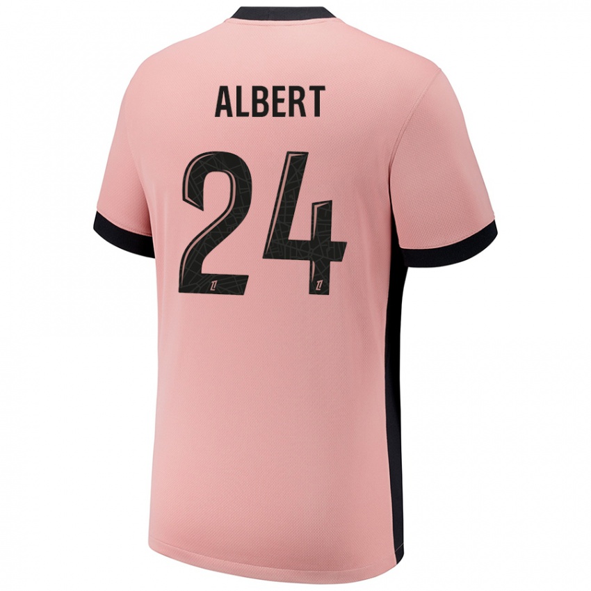 Herren Korbin Albert #24 Rostros Ausweichtrikot Trikot 2024/25 T-Shirt Österreich