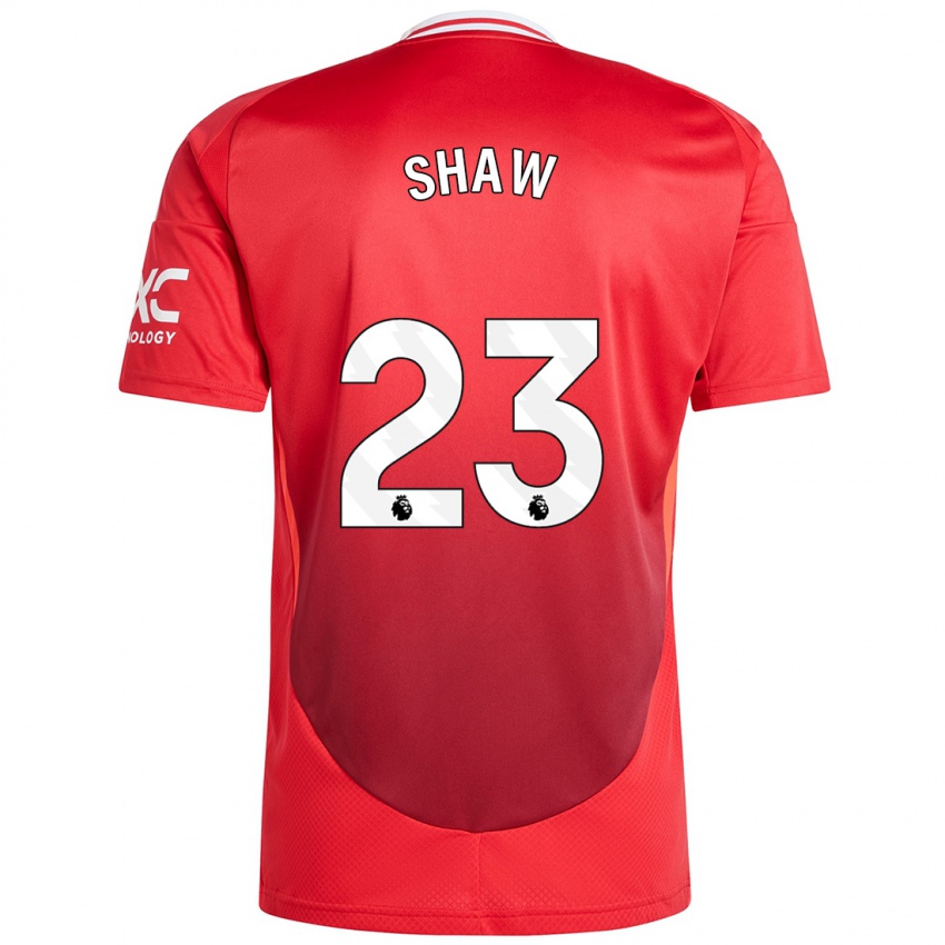 Damen Luke Shaw #23 Hellrot Heimtrikot Trikot 2024/25 T-Shirt Österreich