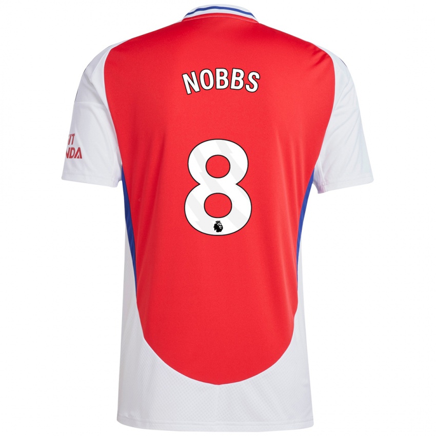 Damen Nobbs #8 Rot Weiß Heimtrikot Trikot 2024/25 T-Shirt Österreich