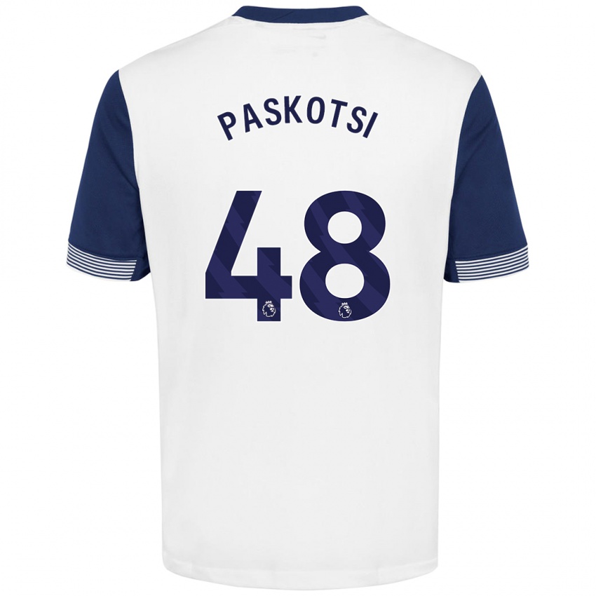 Damen Maksim Paskotsi #48 Weiß Blau Heimtrikot Trikot 2024/25 T-Shirt Österreich