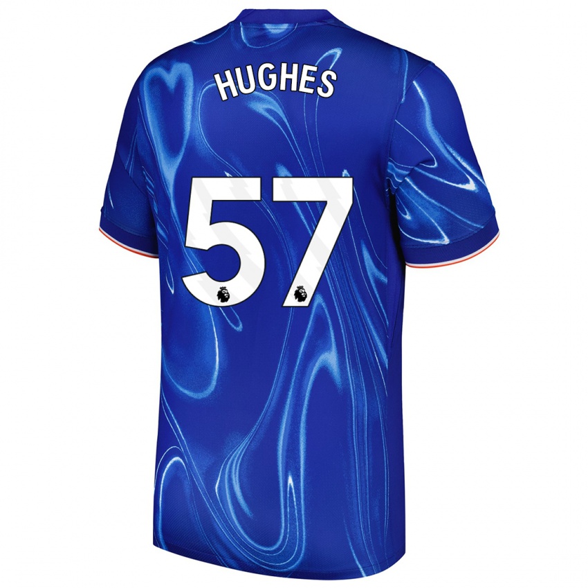 Damen Brodi Hughes #57 Blau Weiß Heimtrikot Trikot 2024/25 T-Shirt Österreich