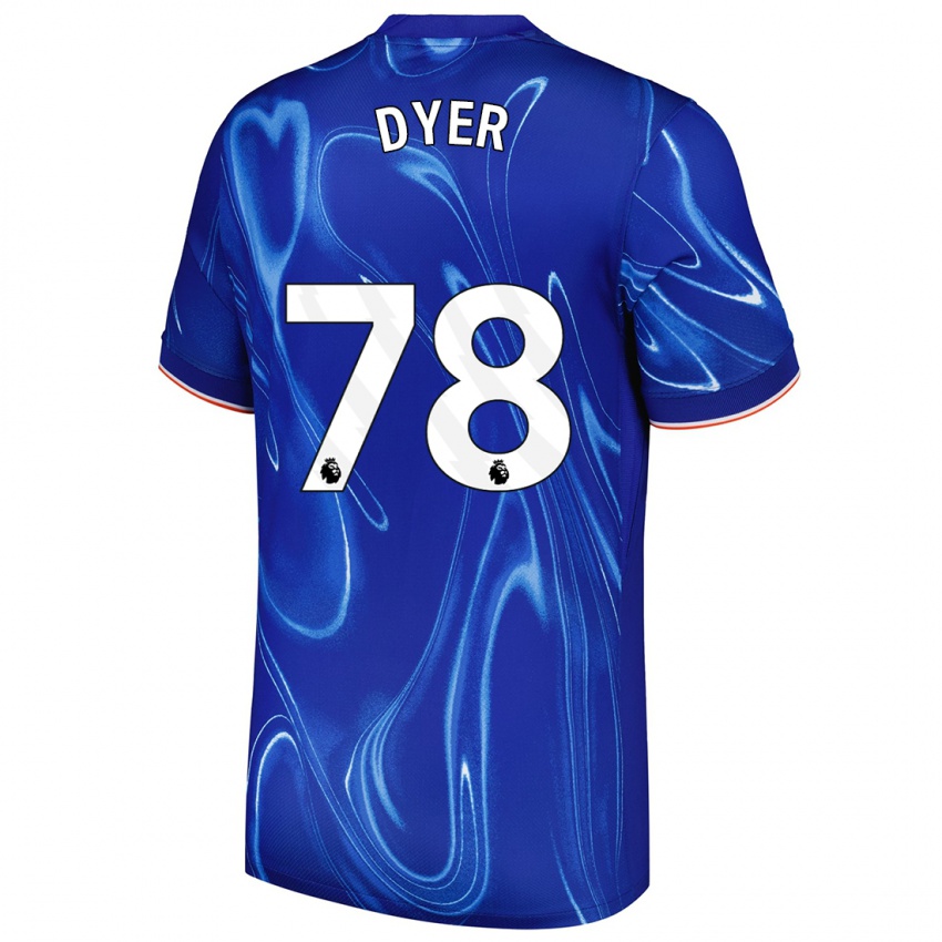 Damen Kiano Dyer #78 Blau Weiß Heimtrikot Trikot 2024/25 T-Shirt Österreich