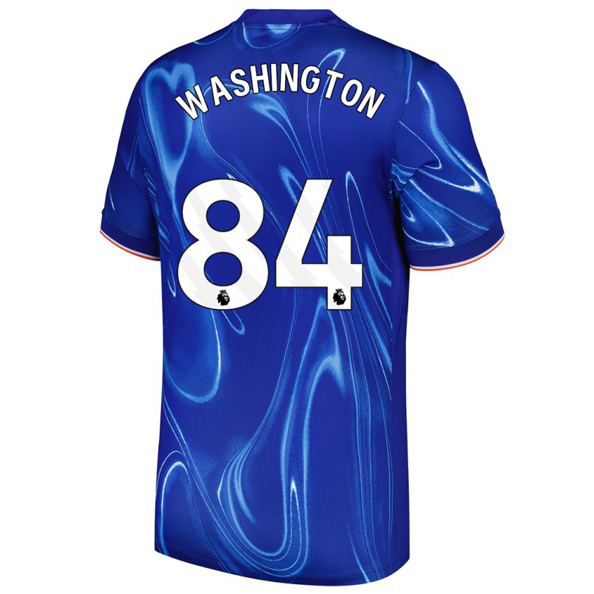 Damen Marcell Washington #84 Blau Weiß Heimtrikot Trikot 2024/25 T-Shirt Österreich