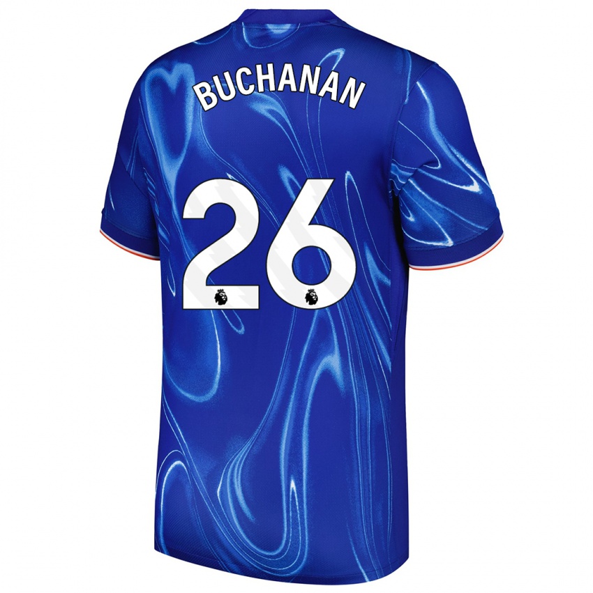 Damen Kadeisha Buchanan #26 Blau Weiß Heimtrikot Trikot 2024/25 T-Shirt Österreich