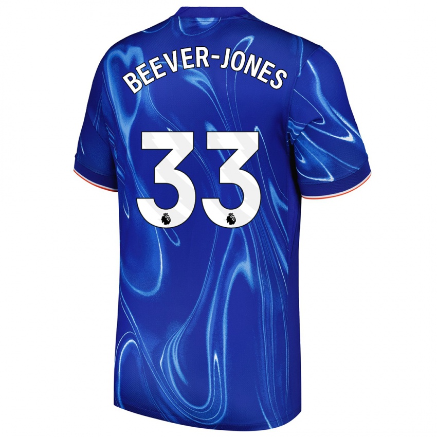 Damen Aggie Beever-Jones #33 Blau Weiß Heimtrikot Trikot 2024/25 T-Shirt Österreich