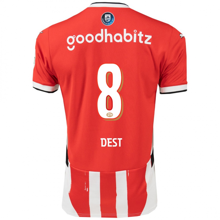 Damen Sergino Dest #8 Rot Weiß Heimtrikot Trikot 2024/25 T-Shirt Österreich