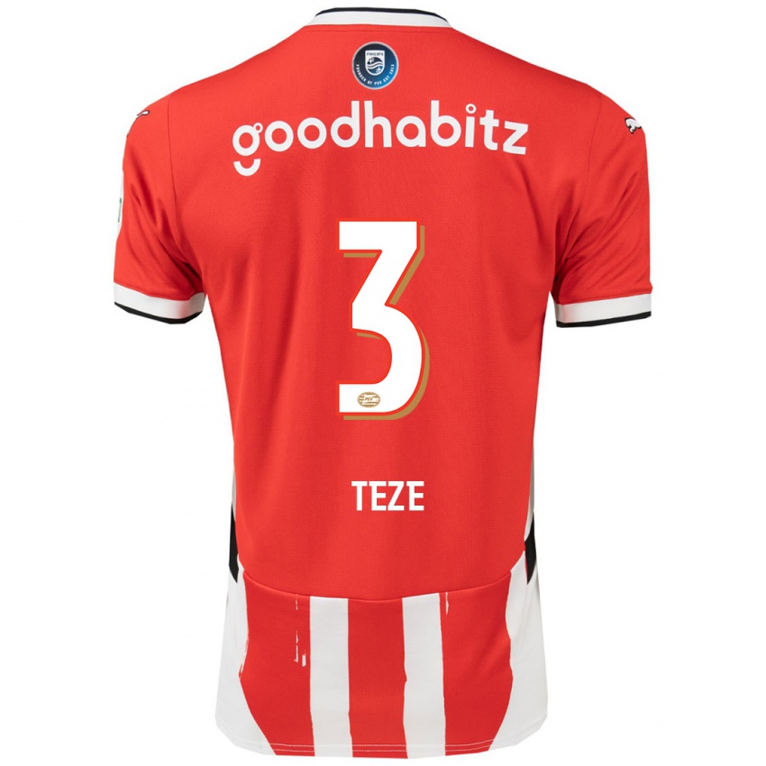 Damen Jordan Teze #3 Rot Weiß Heimtrikot Trikot 2024/25 T-Shirt Österreich