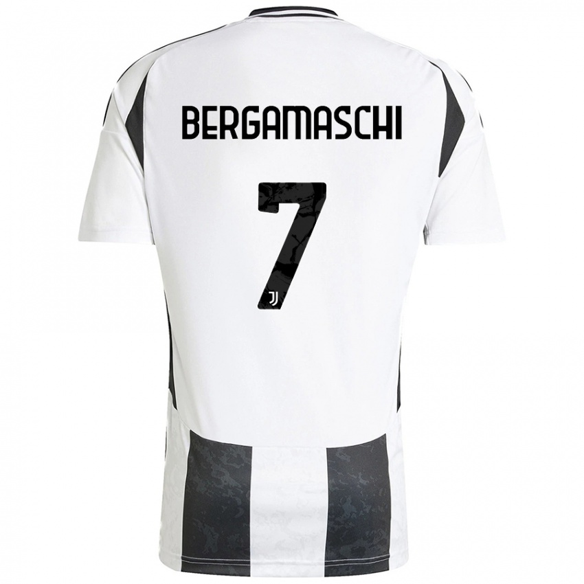 Damen Valentina Bergamaschi #7 Weiß Schwarz Heimtrikot Trikot 2024/25 T-Shirt Österreich