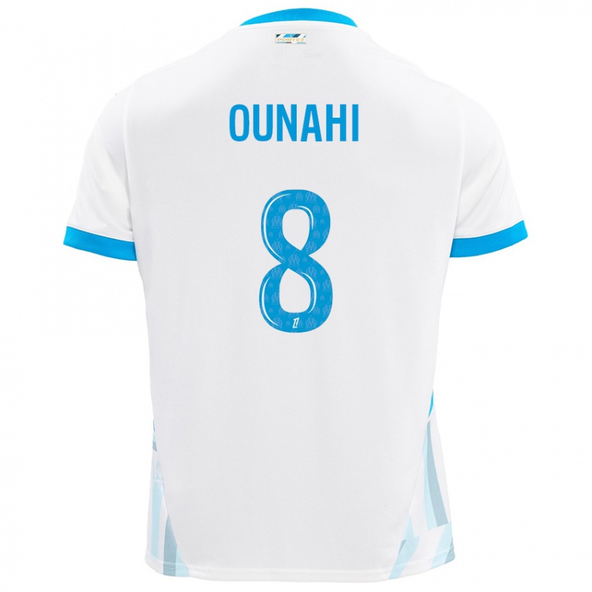 Damen Azzedine Ounahi #8 Weiß Himmelblau Heimtrikot Trikot 2024/25 T-Shirt Österreich