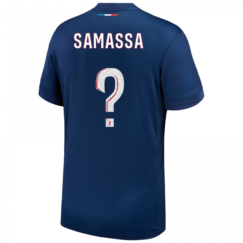 Damen Abdoulaye Samassa #0 Marineblau Weiß Heimtrikot Trikot 2024/25 T-Shirt Österreich