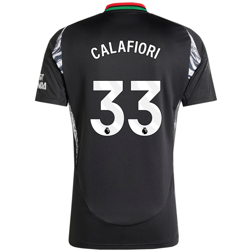 Damen Riccardo Calafiori #33 Schwarz Auswärtstrikot Trikot 2024/25 T-Shirt Österreich