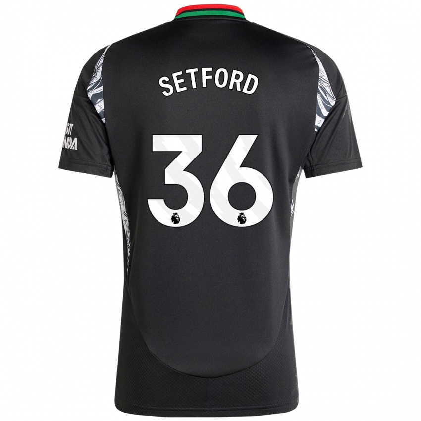 Damen Tommy Setford #36 Schwarz Auswärtstrikot Trikot 2024/25 T-Shirt Österreich