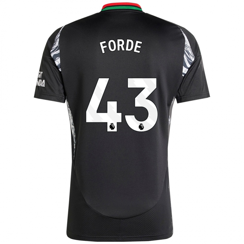 Damen Romari Forde #43 Schwarz Auswärtstrikot Trikot 2024/25 T-Shirt Österreich