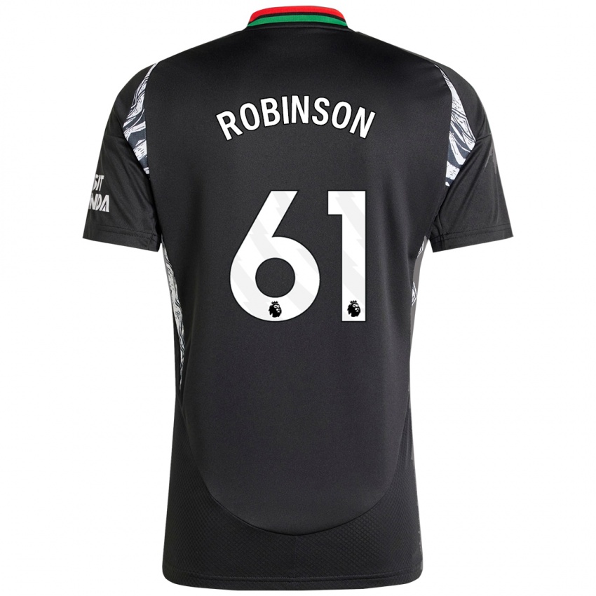 Damen Josh Robinson #61 Schwarz Auswärtstrikot Trikot 2024/25 T-Shirt Österreich