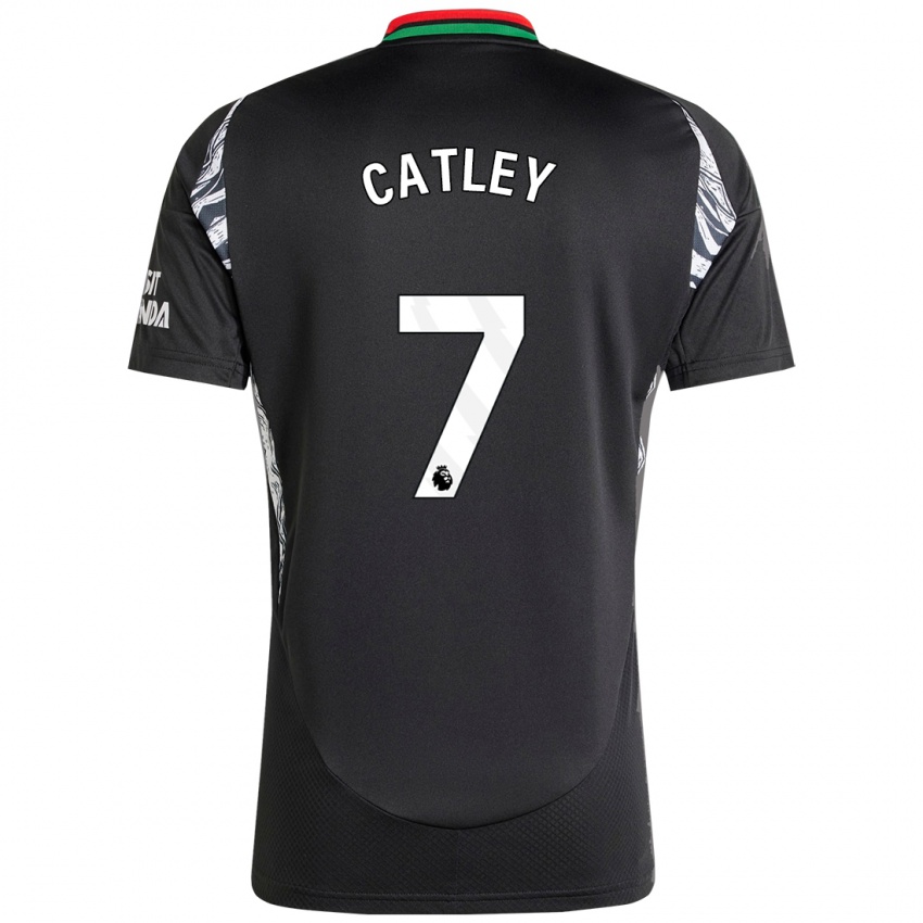 Damen Stephanie Catley #7 Schwarz Auswärtstrikot Trikot 2024/25 T-Shirt Österreich