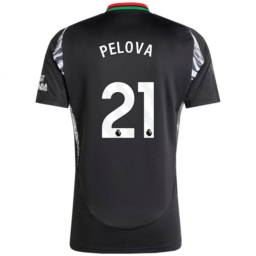 Damen Victoria Pelova #21 Schwarz Auswärtstrikot Trikot 2024/25 T-Shirt Österreich