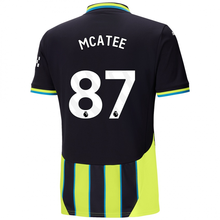 Damen James Mcatee #87 Blaugelb Auswärtstrikot Trikot 2024/25 T-Shirt Österreich