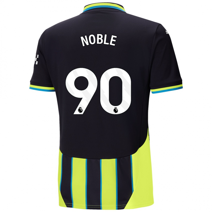 Damen Kian Noble #90 Blaugelb Auswärtstrikot Trikot 2024/25 T-Shirt Österreich