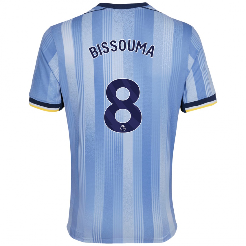 Damen Yves Bissouma #8 Hellblau Auswärtstrikot Trikot 2024/25 T-Shirt Österreich