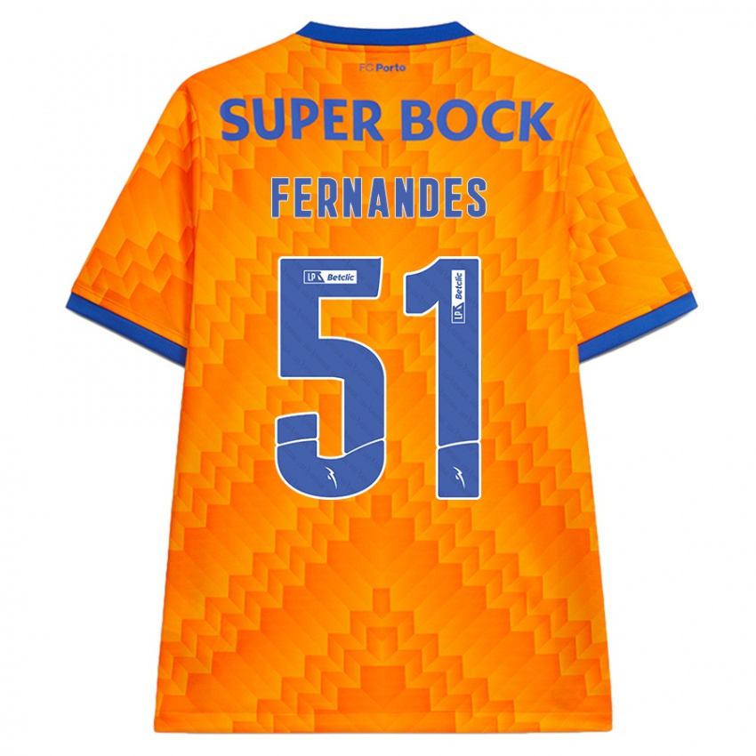 Damen Diogo Fernandes #51 Orange Auswärtstrikot Trikot 2024/25 T-Shirt Österreich