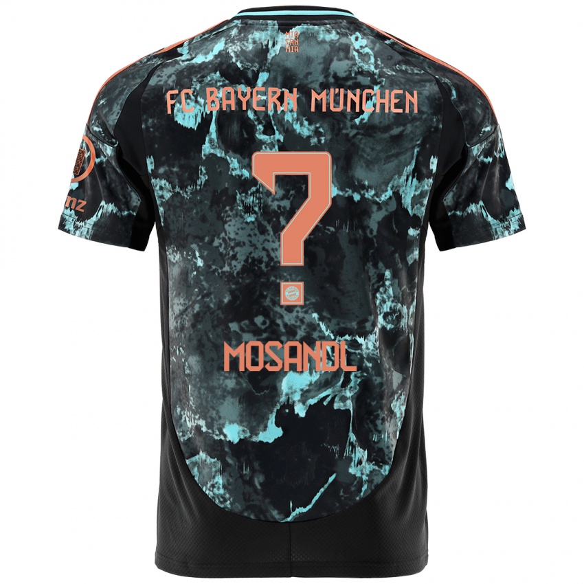 Damen Moritz Mosandl #0 Schwarz Auswärtstrikot Trikot 2024/25 T-Shirt Österreich