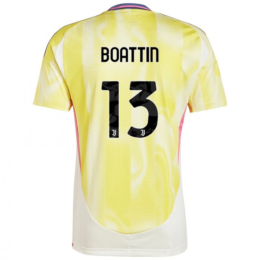 Damen Lisa Boattin #13 Solargelb Auswärtstrikot Trikot 2024/25 T-Shirt Österreich