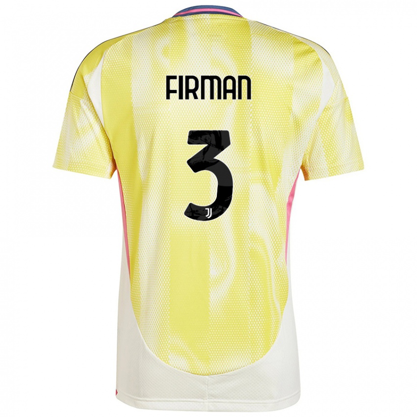 Damen Andriy Firman #3 Solargelb Auswärtstrikot Trikot 2024/25 T-Shirt Österreich