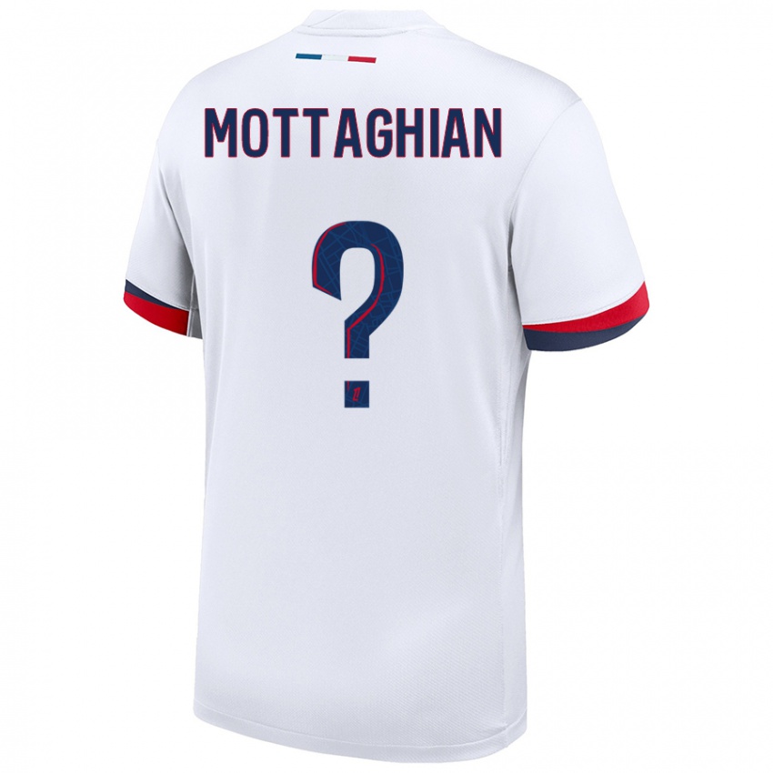 Damen Keyvan Mottaghian #0 Weiß Blau Rot Auswärtstrikot Trikot 2024/25 T-Shirt Österreich