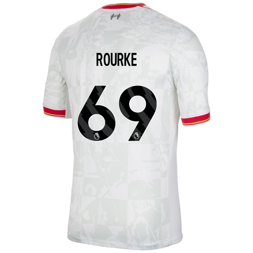 Damen Fidel O'rourke #69 Weiß Rot Schwarz Ausweichtrikot Trikot 2024/25 T-Shirt Österreich