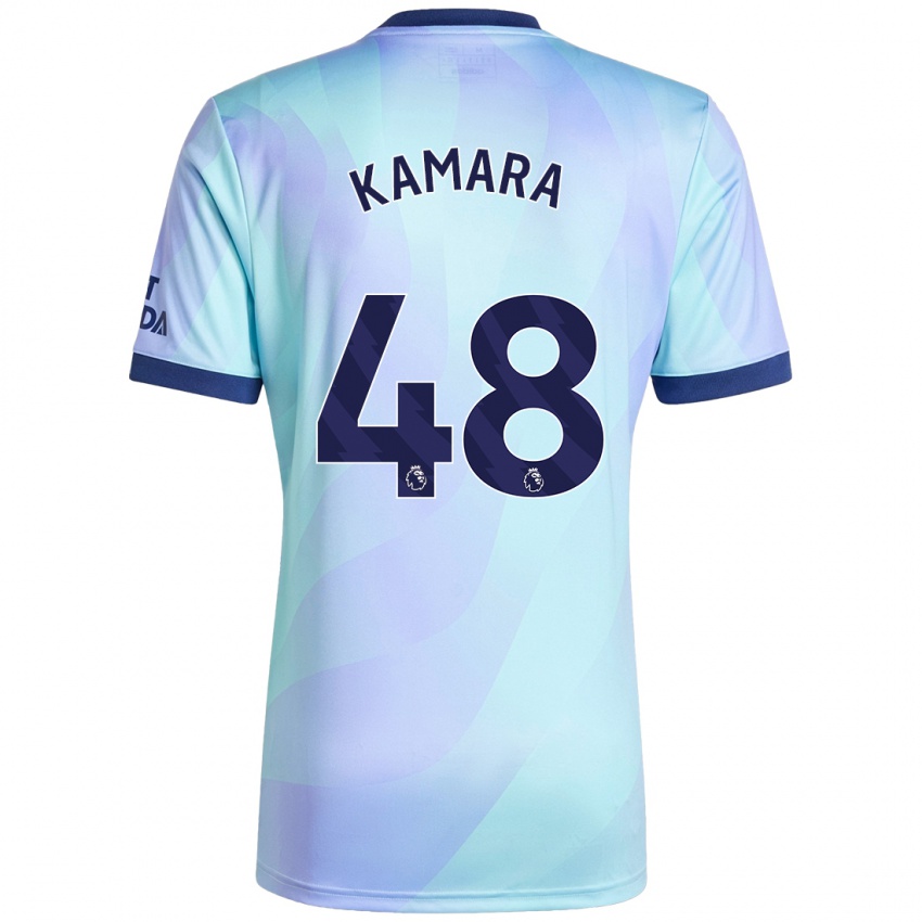 Damen Osman Kamara #48 Aquamarin Ausweichtrikot Trikot 2024/25 T-Shirt Österreich