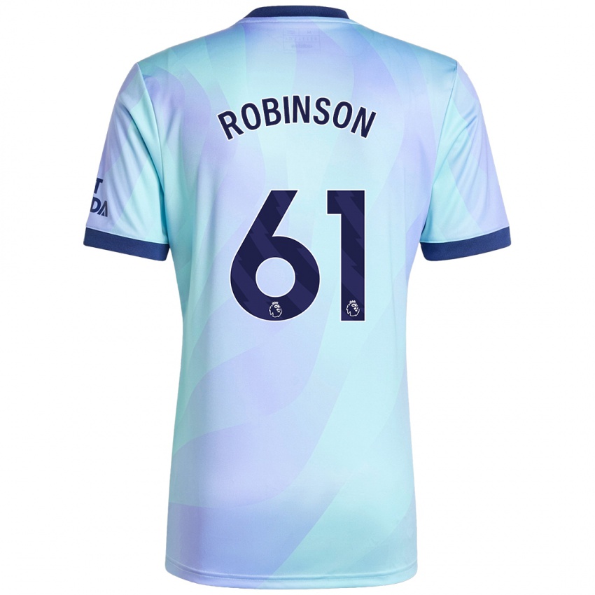 Damen Josh Robinson #61 Aquamarin Ausweichtrikot Trikot 2024/25 T-Shirt Österreich