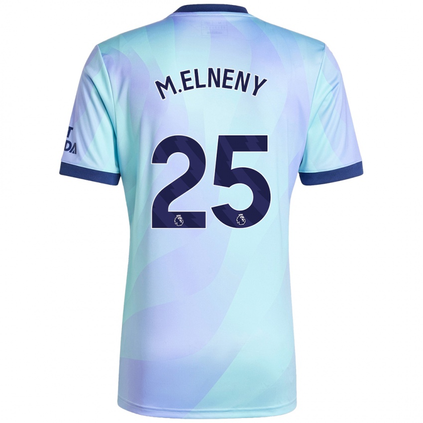 Damen Mohamed Elneny #25 Aquamarin Ausweichtrikot Trikot 2024/25 T-Shirt Österreich