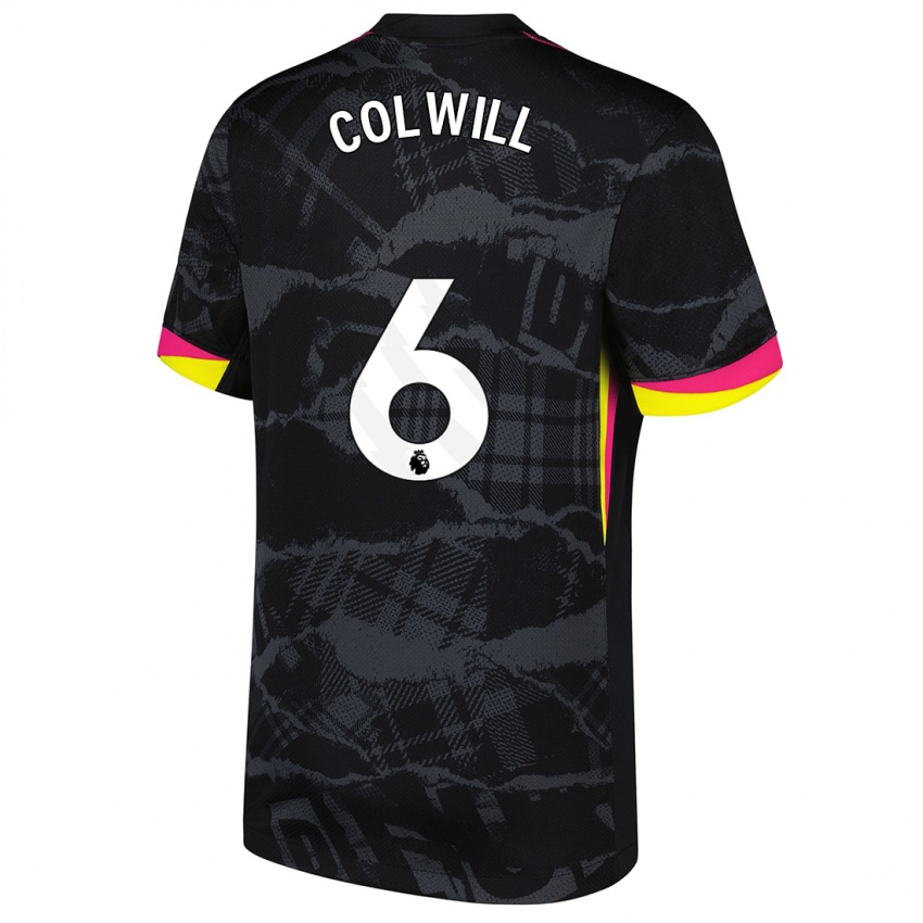 Damen Levi Colwill #6 Schwarz Rosa Ausweichtrikot Trikot 2024/25 T-Shirt Österreich