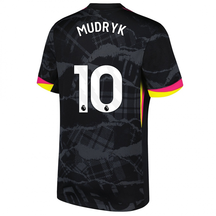 Damen Mykhaylo Mudryk #10 Schwarz Rosa Ausweichtrikot Trikot 2024/25 T-Shirt Österreich