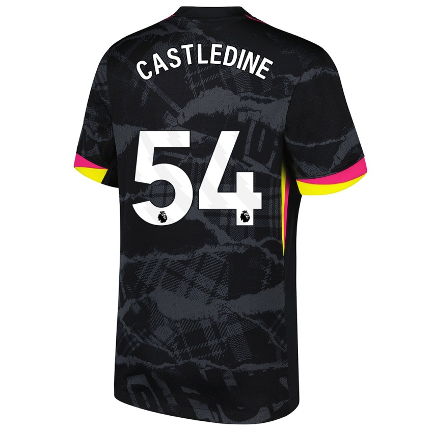 Damen Leo Castledine #54 Schwarz Rosa Ausweichtrikot Trikot 2024/25 T-Shirt Österreich