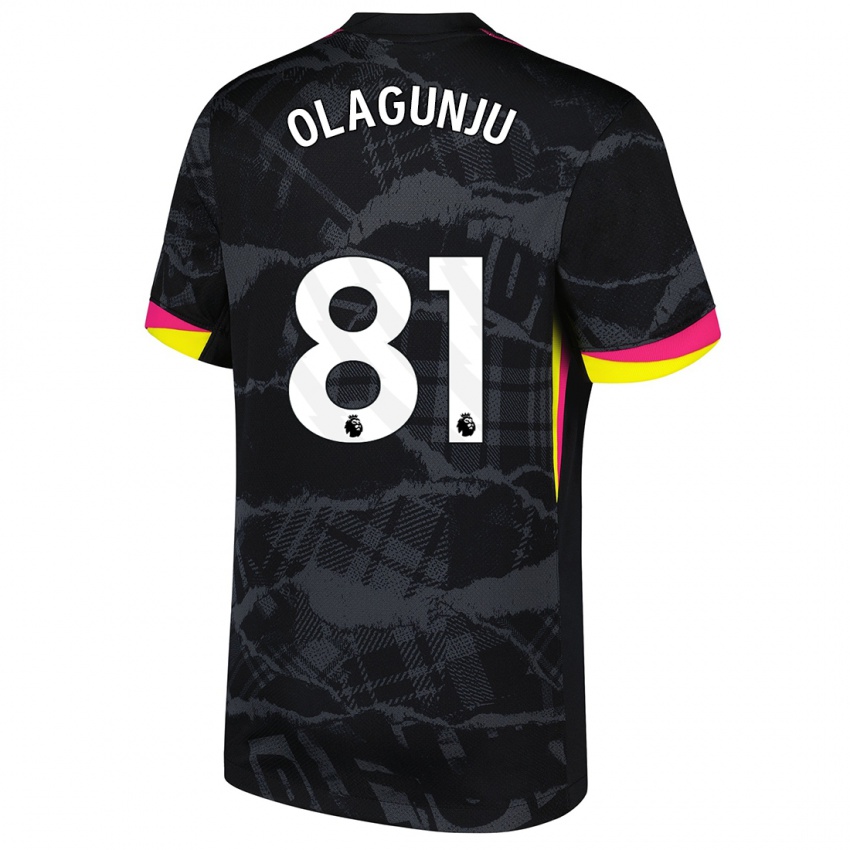 Damen Saheed Olagunju #81 Schwarz Rosa Ausweichtrikot Trikot 2024/25 T-Shirt Österreich