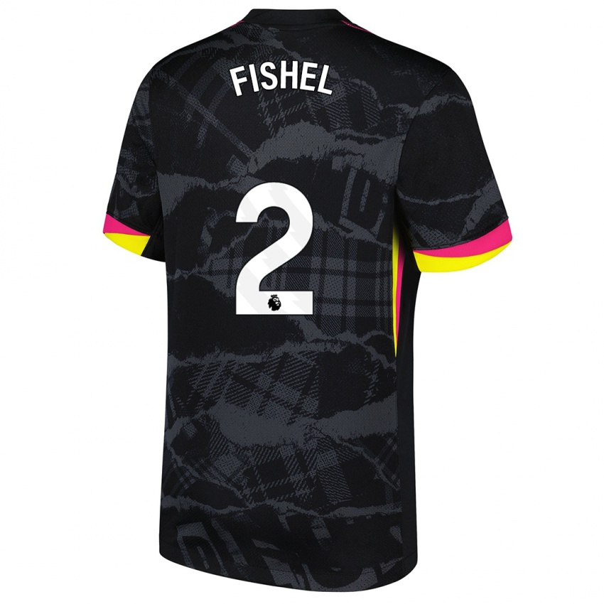 Damen Mia Fishel #2 Schwarz Rosa Ausweichtrikot Trikot 2024/25 T-Shirt Österreich