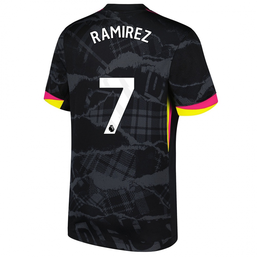 Damen Mayra Ramírez #7 Schwarz Rosa Ausweichtrikot Trikot 2024/25 T-Shirt Österreich