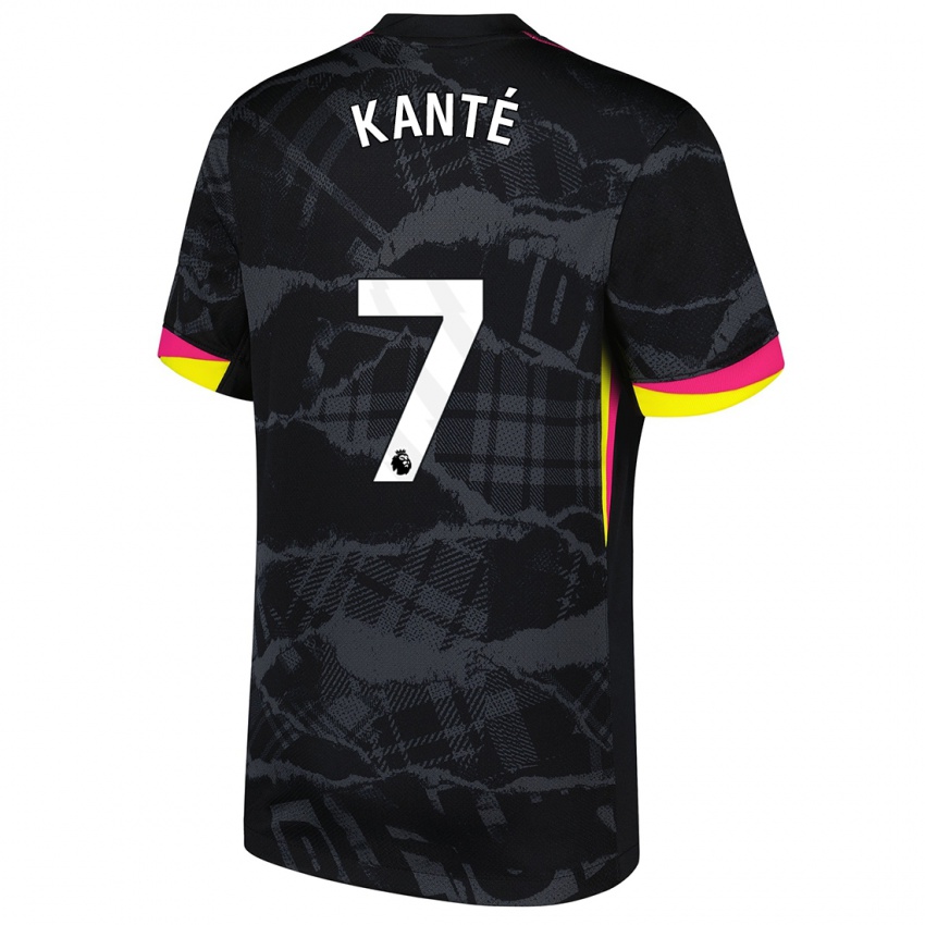 Damen N'golo Kante #7 Schwarz Rosa Ausweichtrikot Trikot 2024/25 T-Shirt Österreich