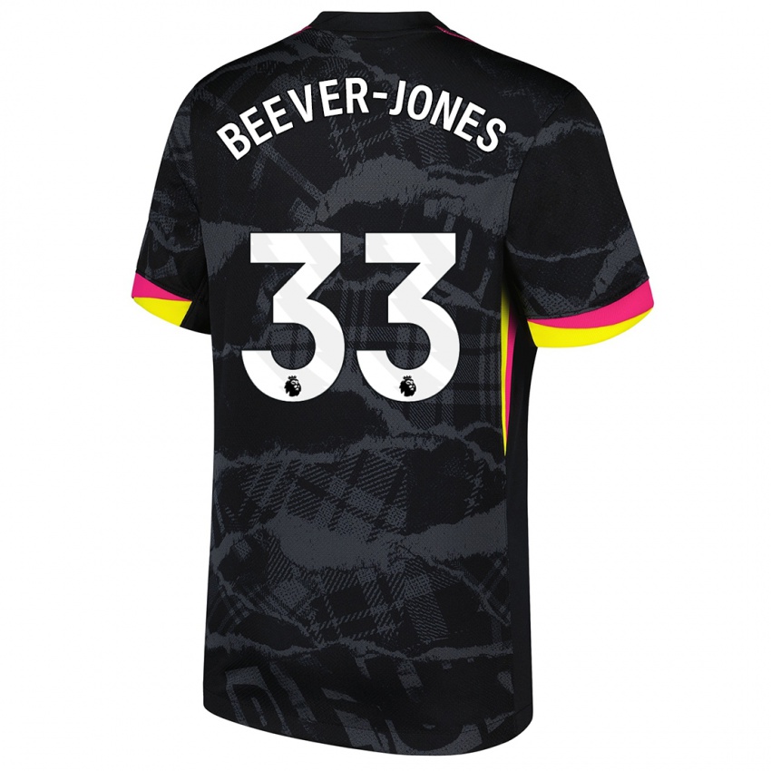 Damen Aggie Beever-Jones #33 Schwarz Rosa Ausweichtrikot Trikot 2024/25 T-Shirt Österreich