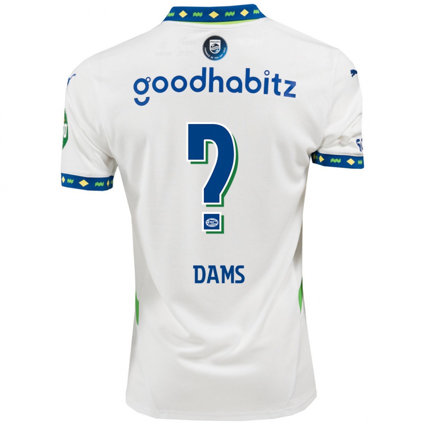 Damen Matteo Dams #0 Weiß Dunkelblau Ausweichtrikot Trikot 2024/25 T-Shirt Österreich