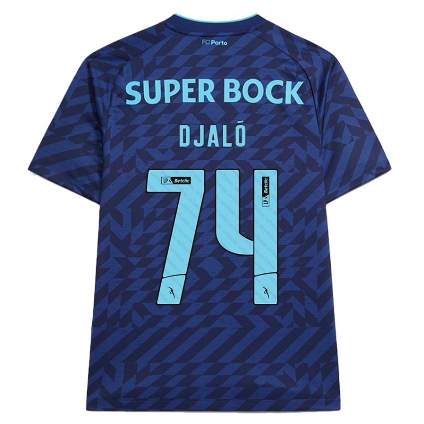 Damen Ussumane Djaló #74 Marineblau Ausweichtrikot Trikot 2024/25 T-Shirt Österreich