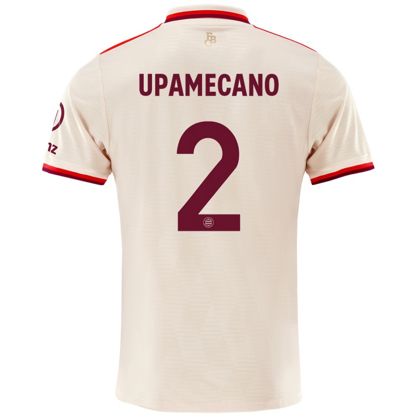 Damen Dayot Upamecano #2 Leinen Ausweichtrikot Trikot 2024/25 T-Shirt Österreich