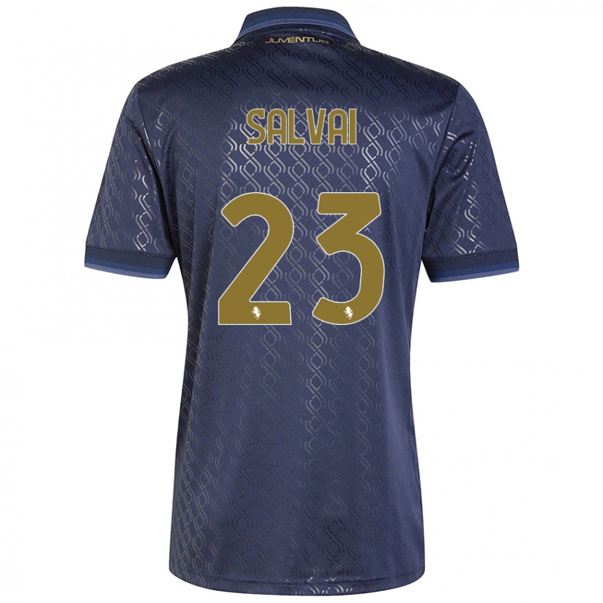 Damen Cecilia Salvai #23 Marineblau Ausweichtrikot Trikot 2024/25 T-Shirt Österreich