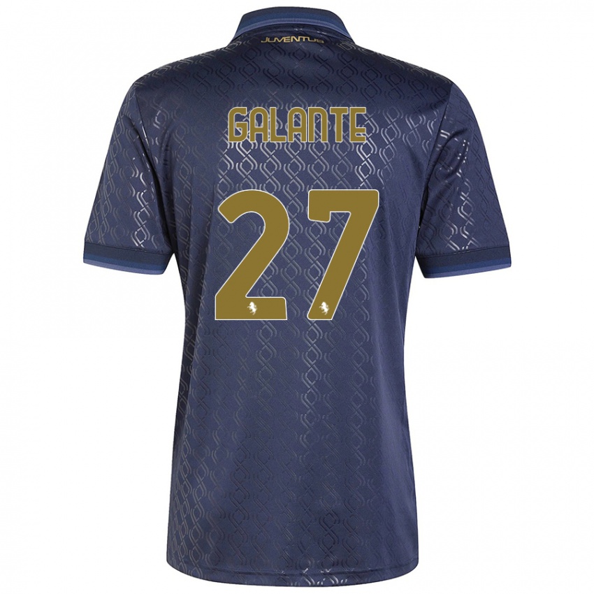 Damen Tommaso Galante #27 Marineblau Ausweichtrikot Trikot 2024/25 T-Shirt Österreich