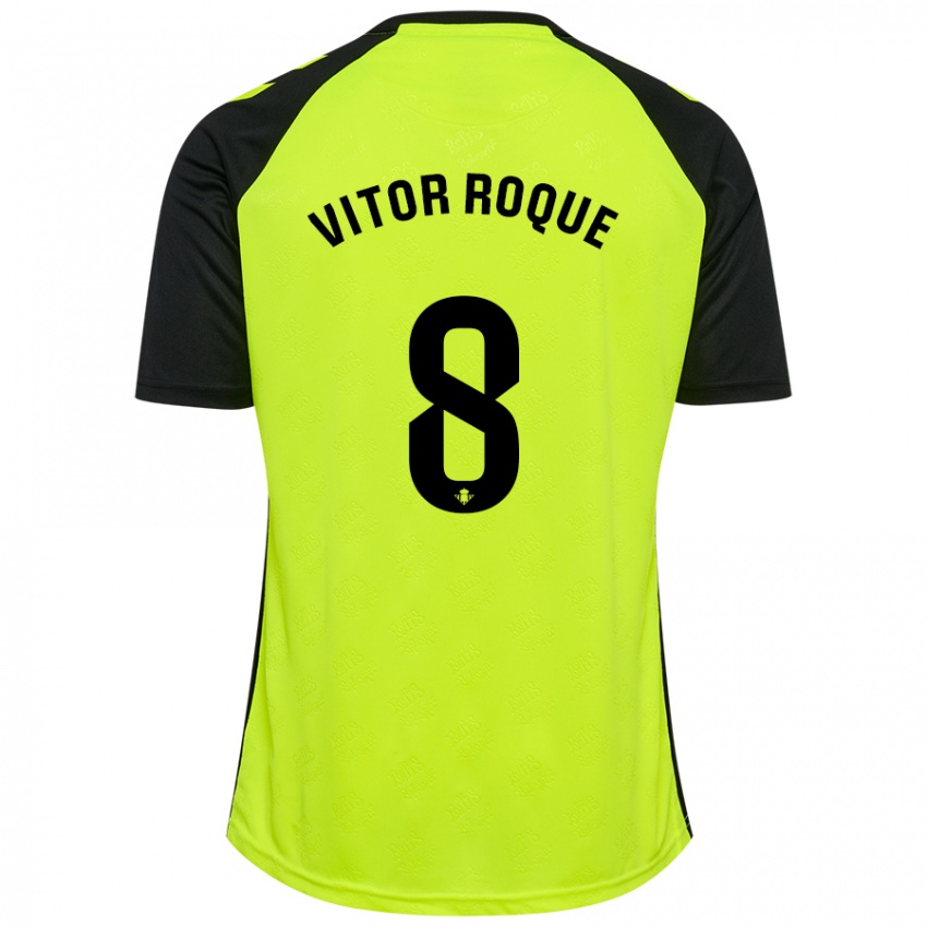 Kinder Vitor Roque #8 Schwarz Rot Auswärtstrikot Trikot 2024/25 T-Shirt Österreich