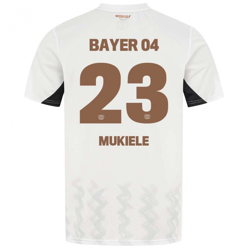 Kinder Nordi Mukiele #23 Weiß Blau Rot Auswärtstrikot Trikot 2024/25 T-Shirt Österreich